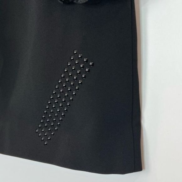 CHRISTOPHER KANE Off-Shoulder Ruffle BLACK Mini Dress - Picture 9 of 16